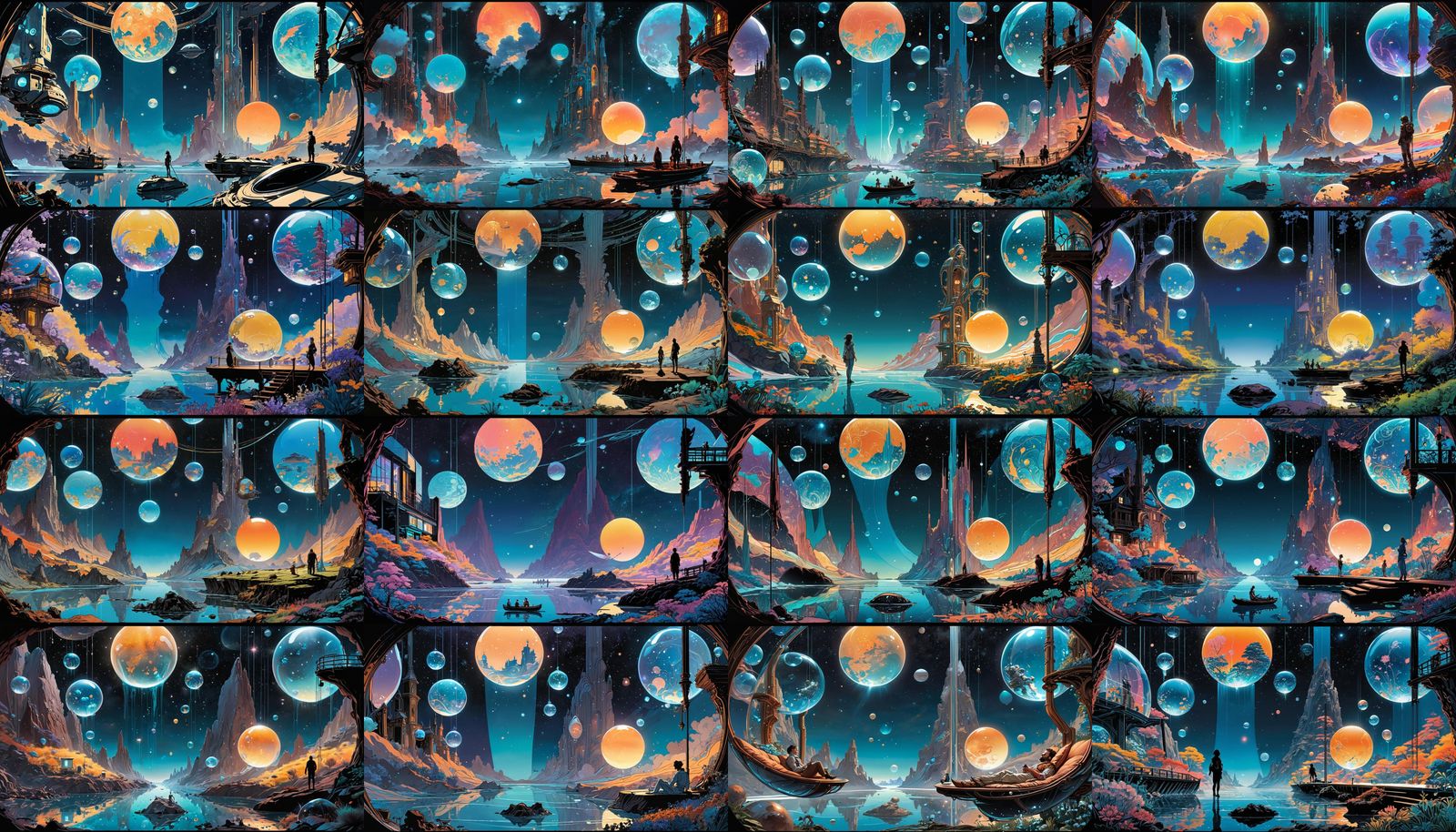 Cosmic Comic Book Art: Space Travel in Nano-Homes