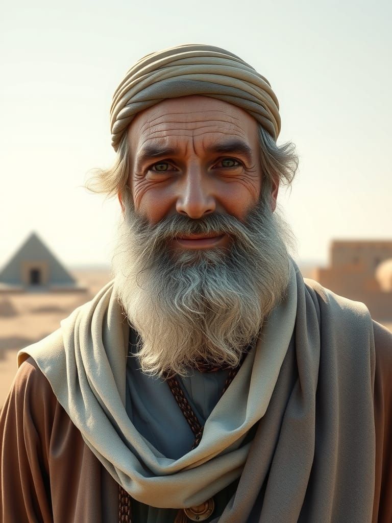 Moses in Traditional Hebrew Attire