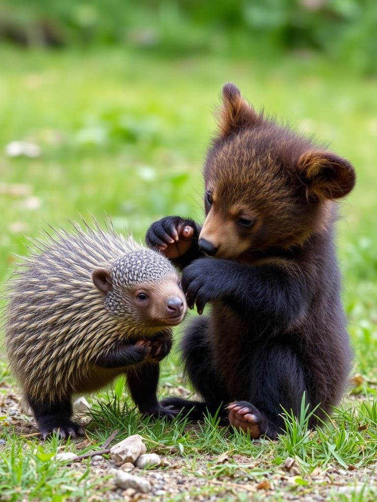 Baby Bear Cub's Armadillo Adventure