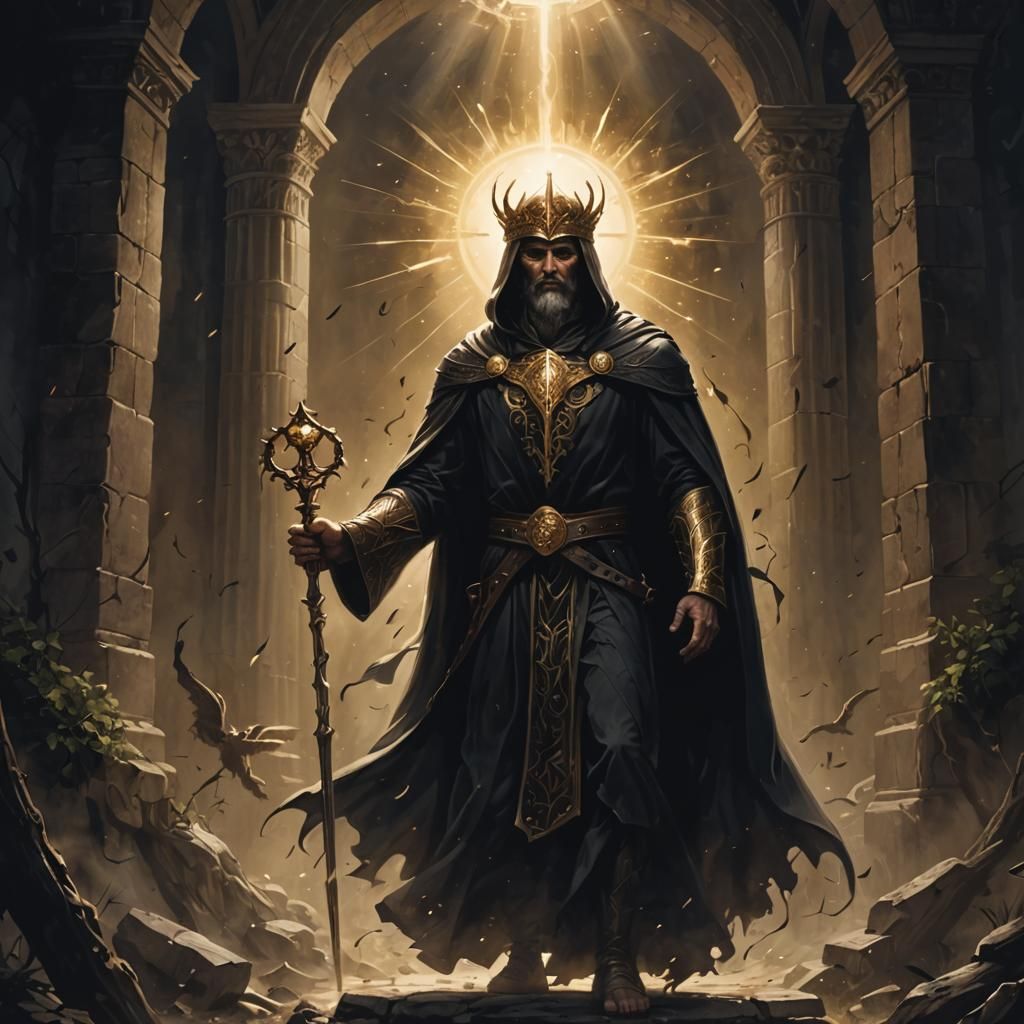 A Mysterious Figure Emerges from Shadows to Feast on Glory