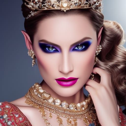 Royal High Elf Princess in Studio Photoshoot