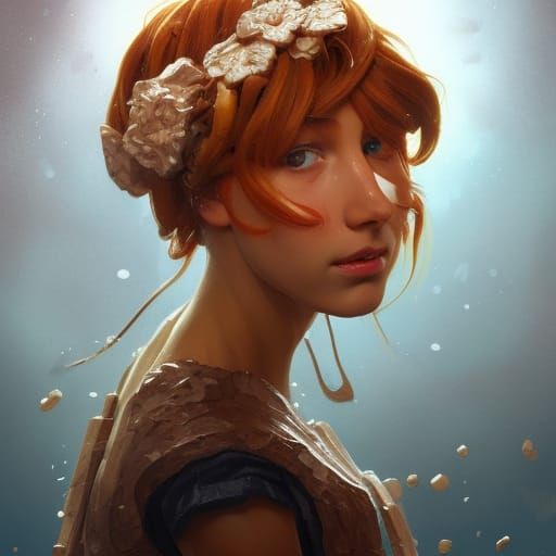 Hyperdetailed Gingerbread House Portrait in Unreal Engine 5