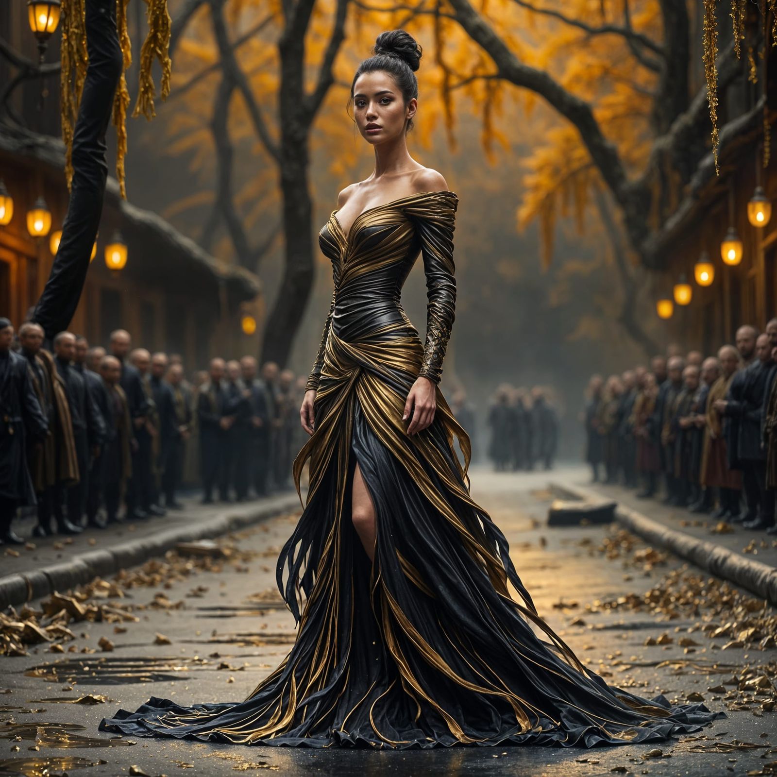 <lora:Frost bitten:1.0> <lora:Wild and free:1.0> Beautiful woman poised and wearing an in-line...