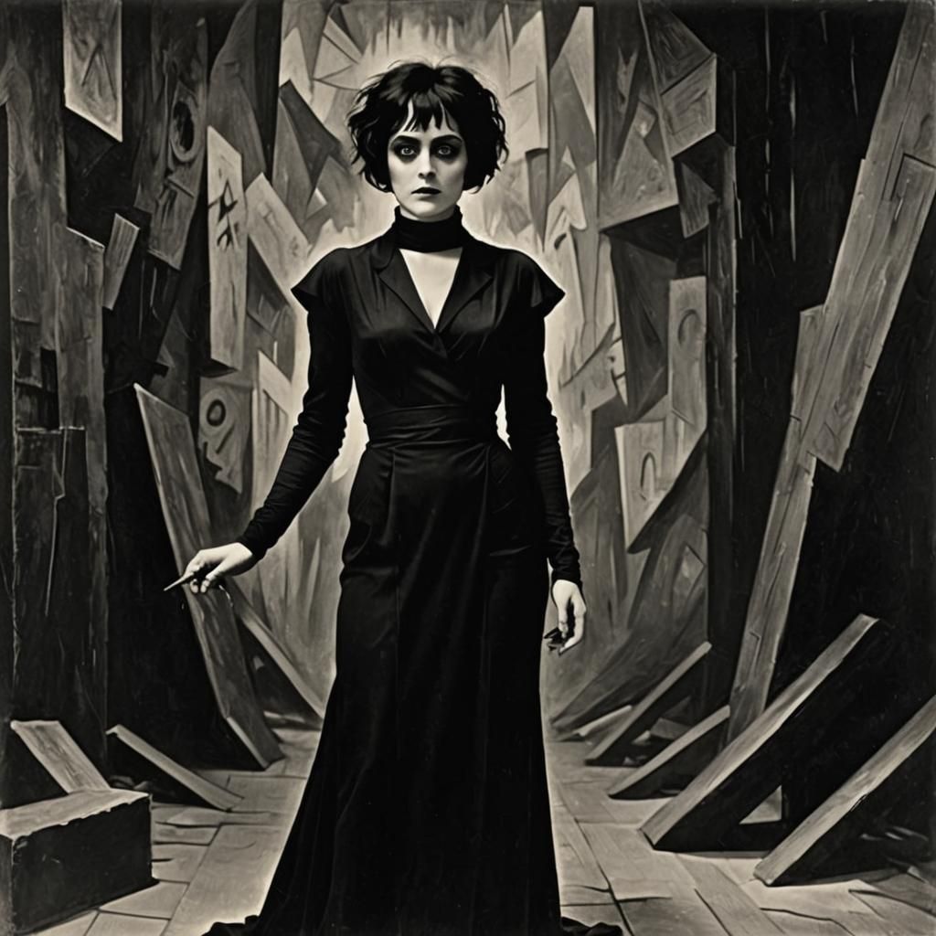 Madge Bellamy in Doctor Caligari Style