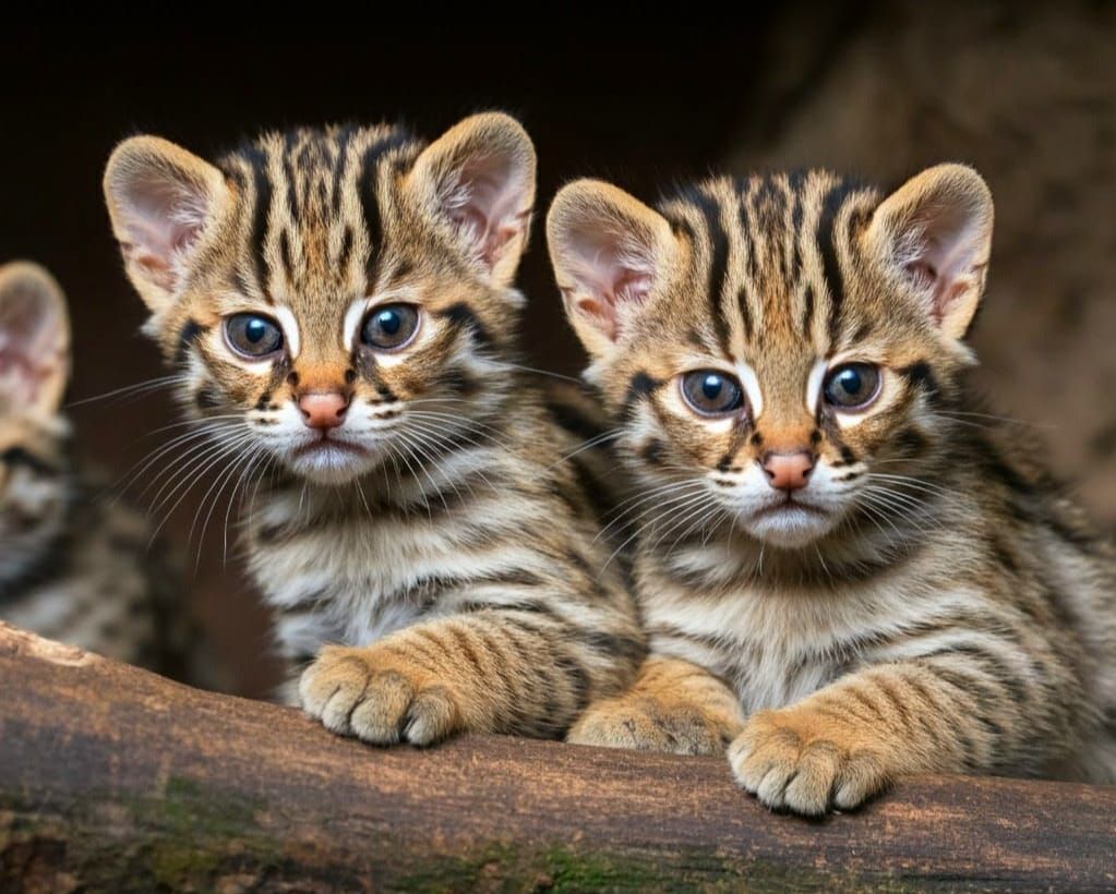 Rusty-spotted Cat kittens