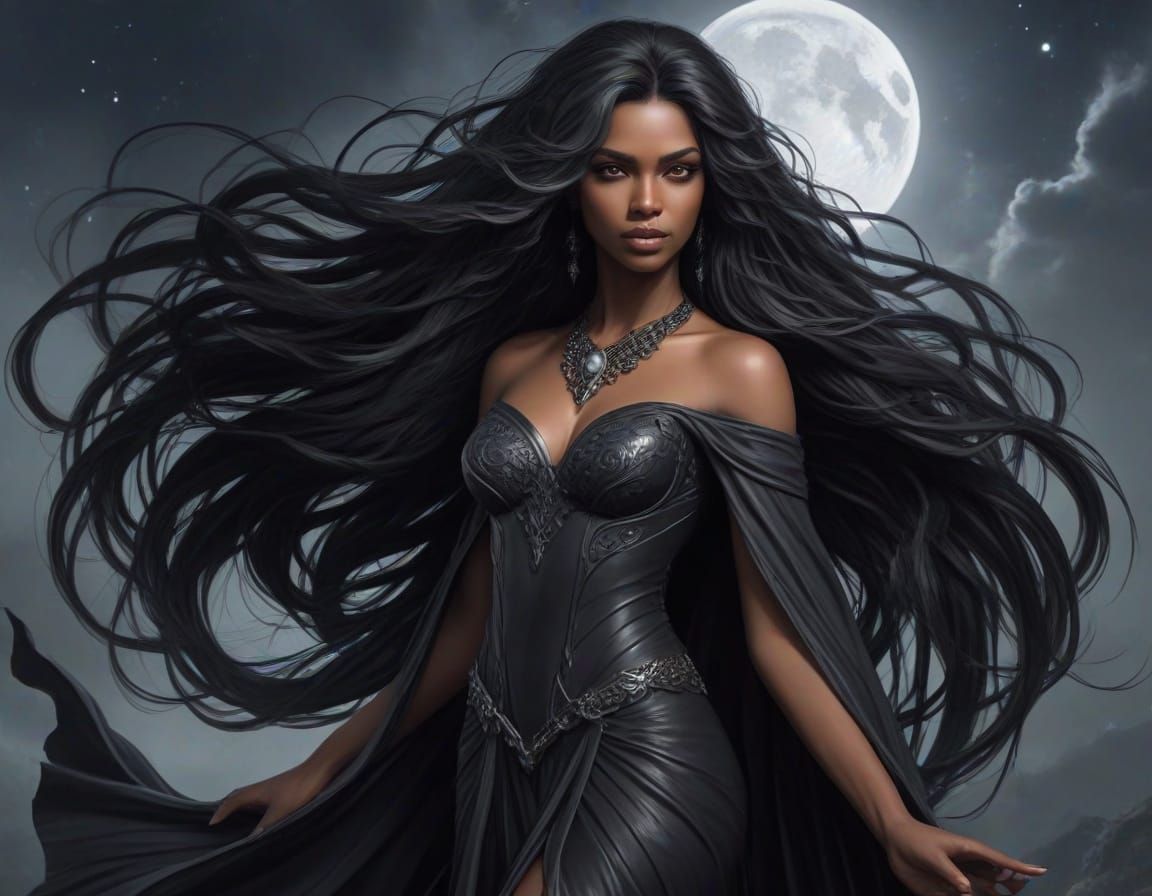 Surreal Goddess of Darkness Reveals Wild Beauty