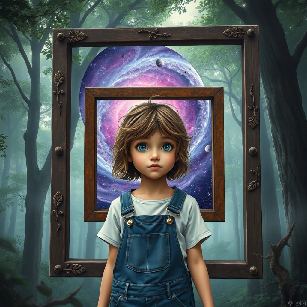 Whimsical Portal to a Vibrant Galaxy