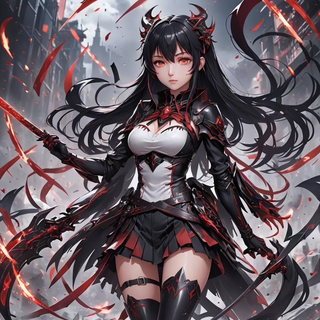 Anime Style 3D Rendering of Rory Mercury
