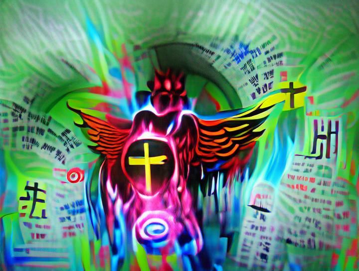 Anime-Style Holy Spirit Ascension: Colorful Digital Illustra...