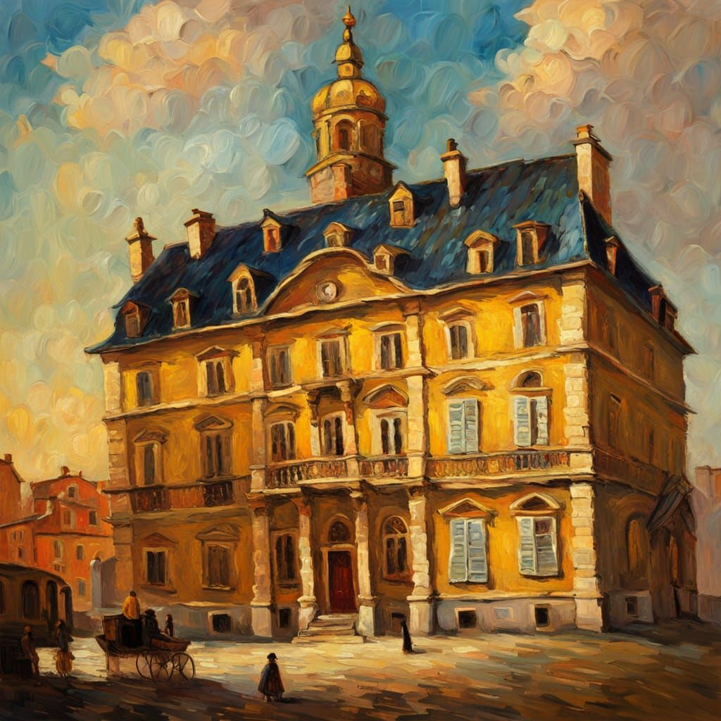 Baroque 18th Century European House Painting