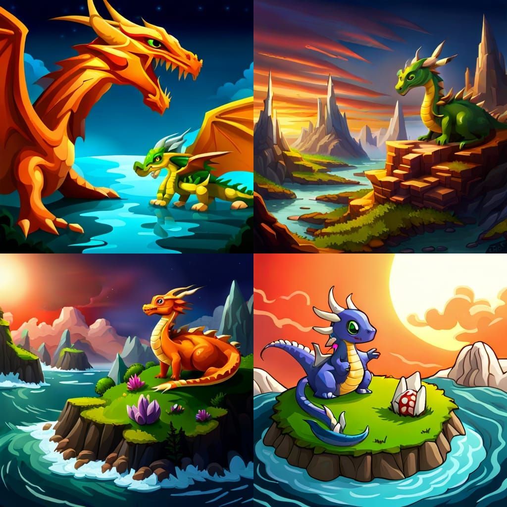 Magnificent Dragon World Landscape