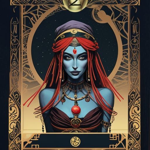 Beautiful Fortune Teller Portrait