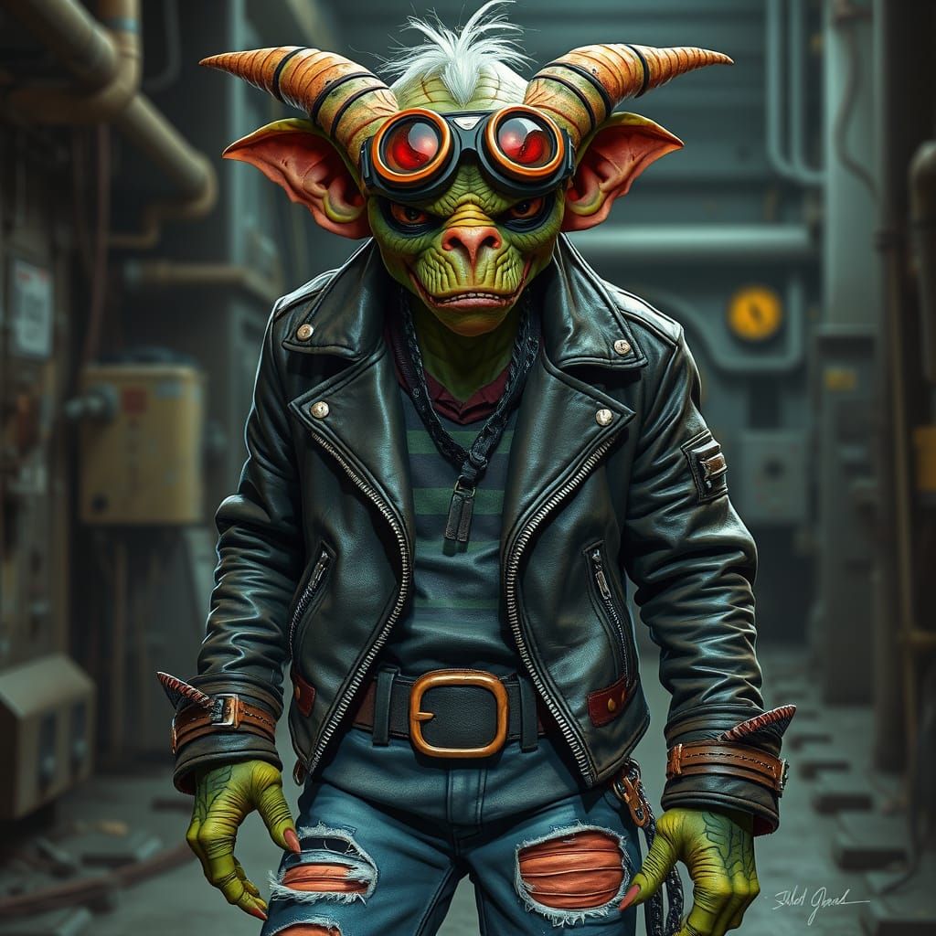 Goblin in Nitro Diesel Punk Attire