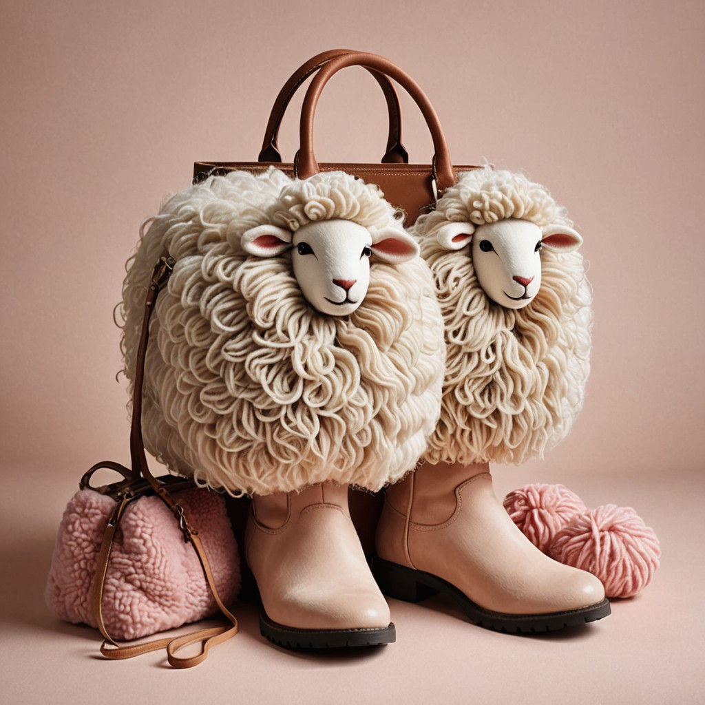 Fluffy Sheep Booted Accessorized Friend