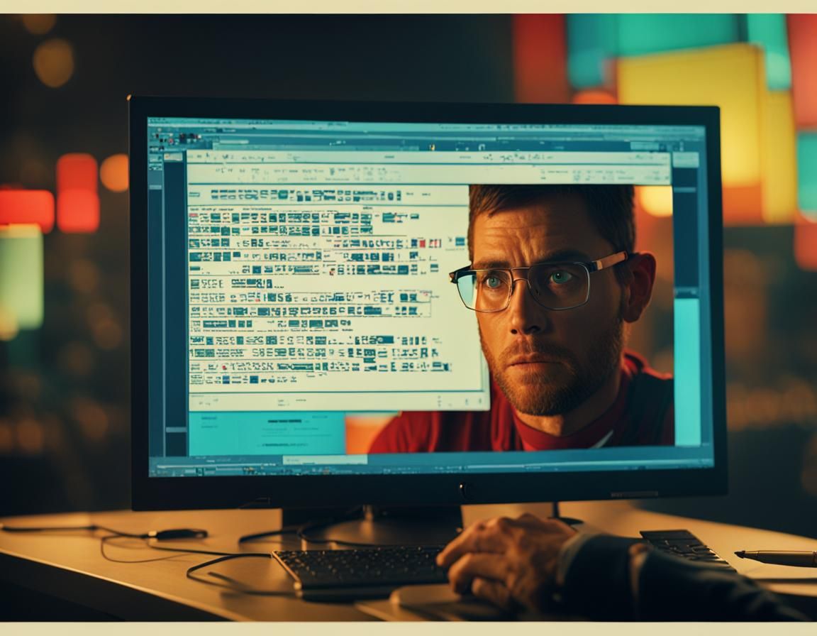 Frustrated User Facing Upgrade Prompt: Cinematic Still