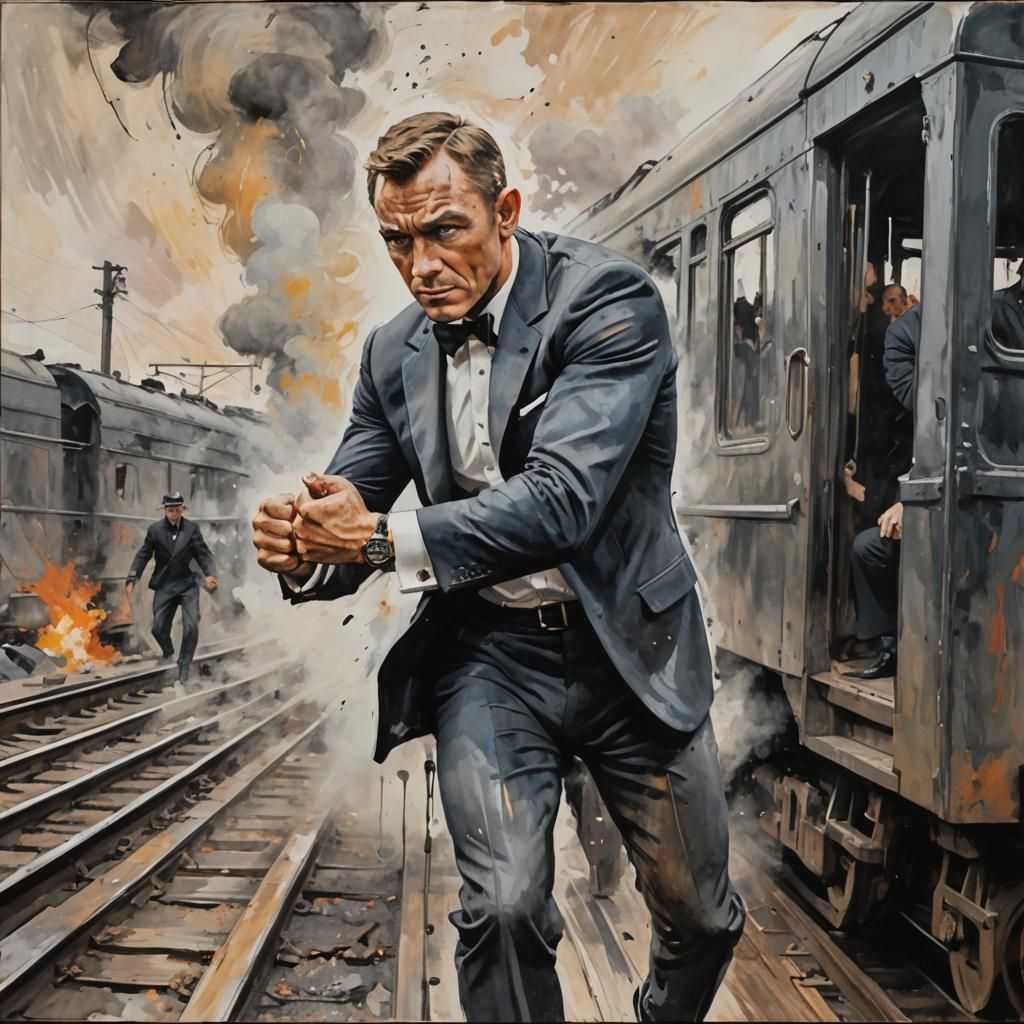 "I must be ready to take out that guy over there. Then i can get on the train and dismantle the device."