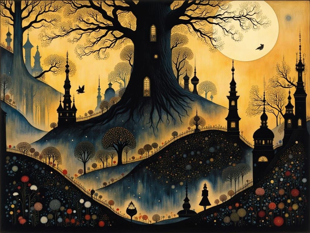 Magic Flute: Enchanting Silhouettes in Intricate Detail