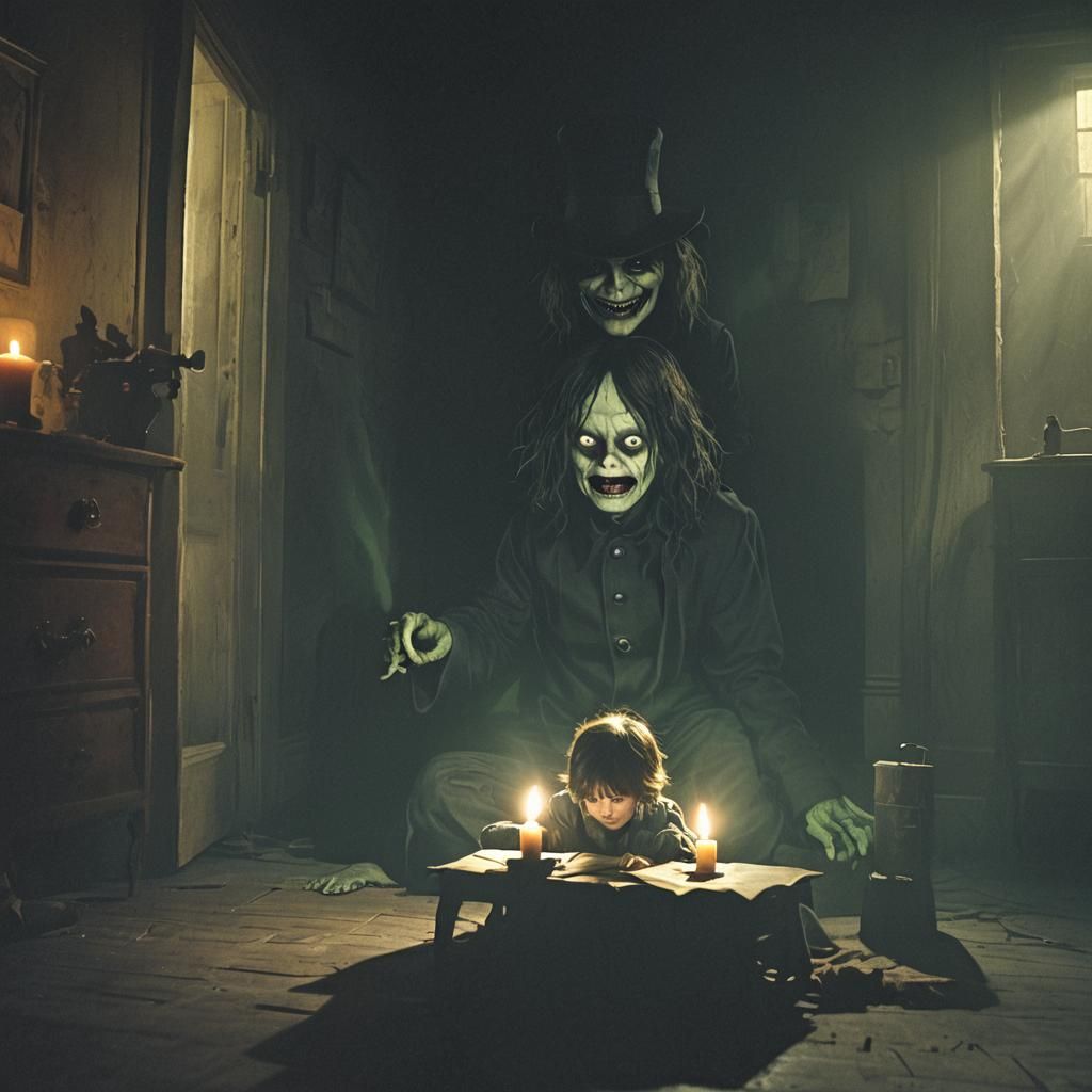 Gothic Horror: The Babadook in a Dark Room