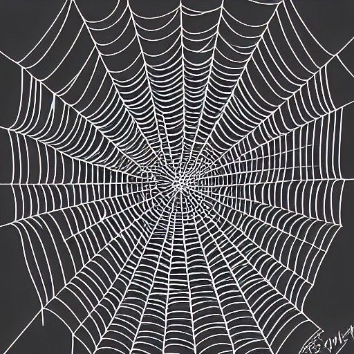 Detailed Matte Painting of a Spider Web
