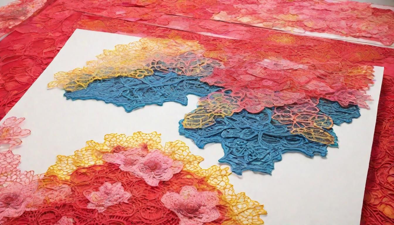 Sea of Floral Lace in Fiery Desert