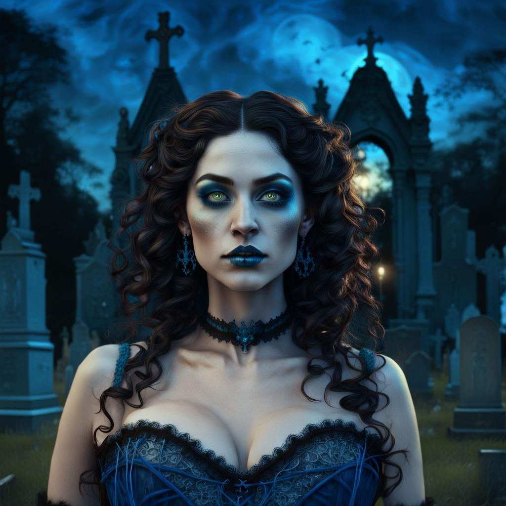 Cajun Bayou Witch Communicating with Spirits