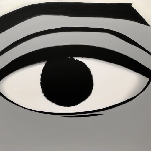 Surreal Eye Over Holy Mountain: Minimalist Realism