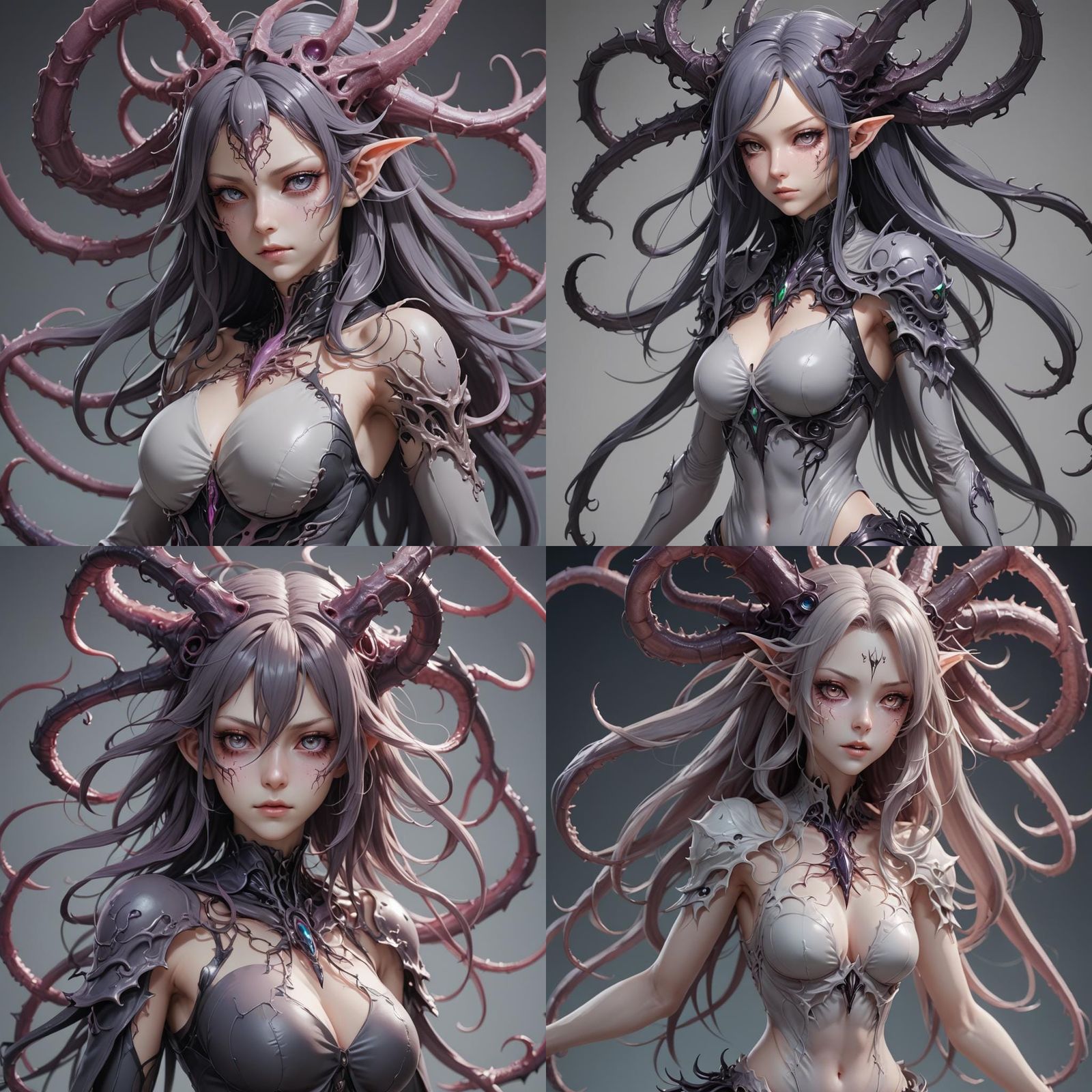 Ecchi Eldritch Creature in 3D Anime Style