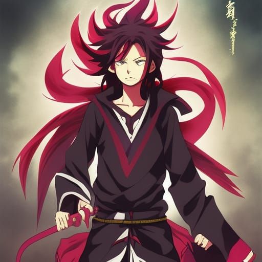 Tanjiro Kamado in Anime Key Visual Style