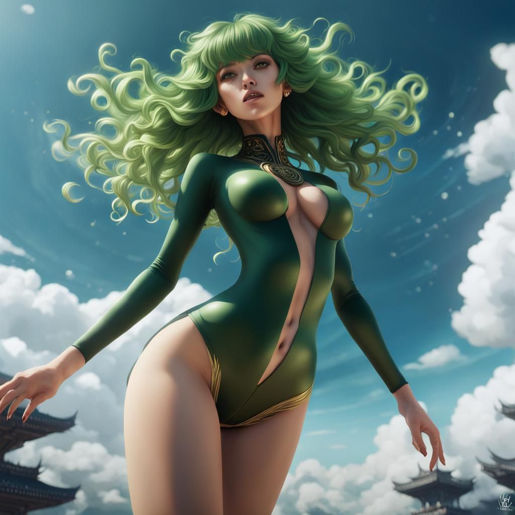 Tatsumaki levitating!