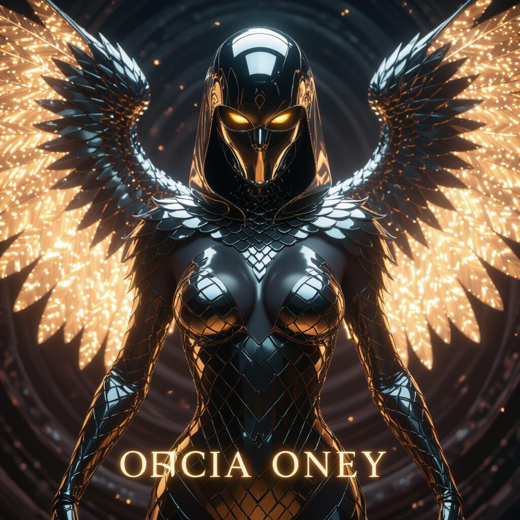 Chrome Scaled Overlord with Quantum Feathers