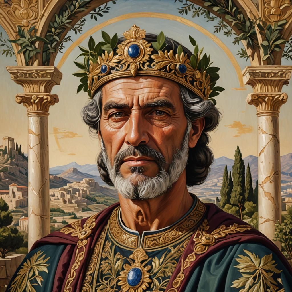 Byzantine Royal Portrait in Renaissance Style