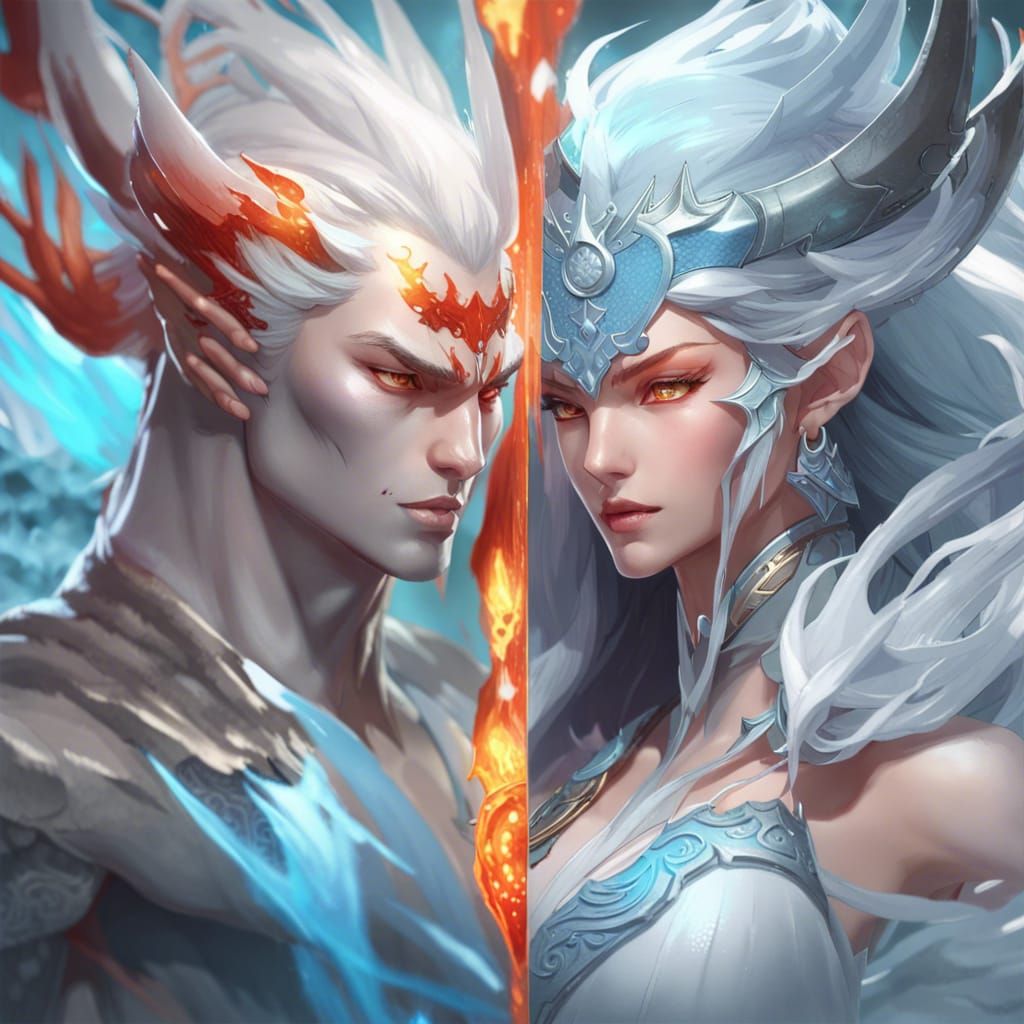 Epic Xianxia Battle: Fire Demon vs Ice Goddess