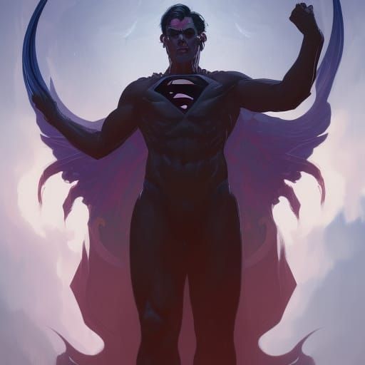 Demonic Eldritch Superman Portrait in Unreal Engine 5