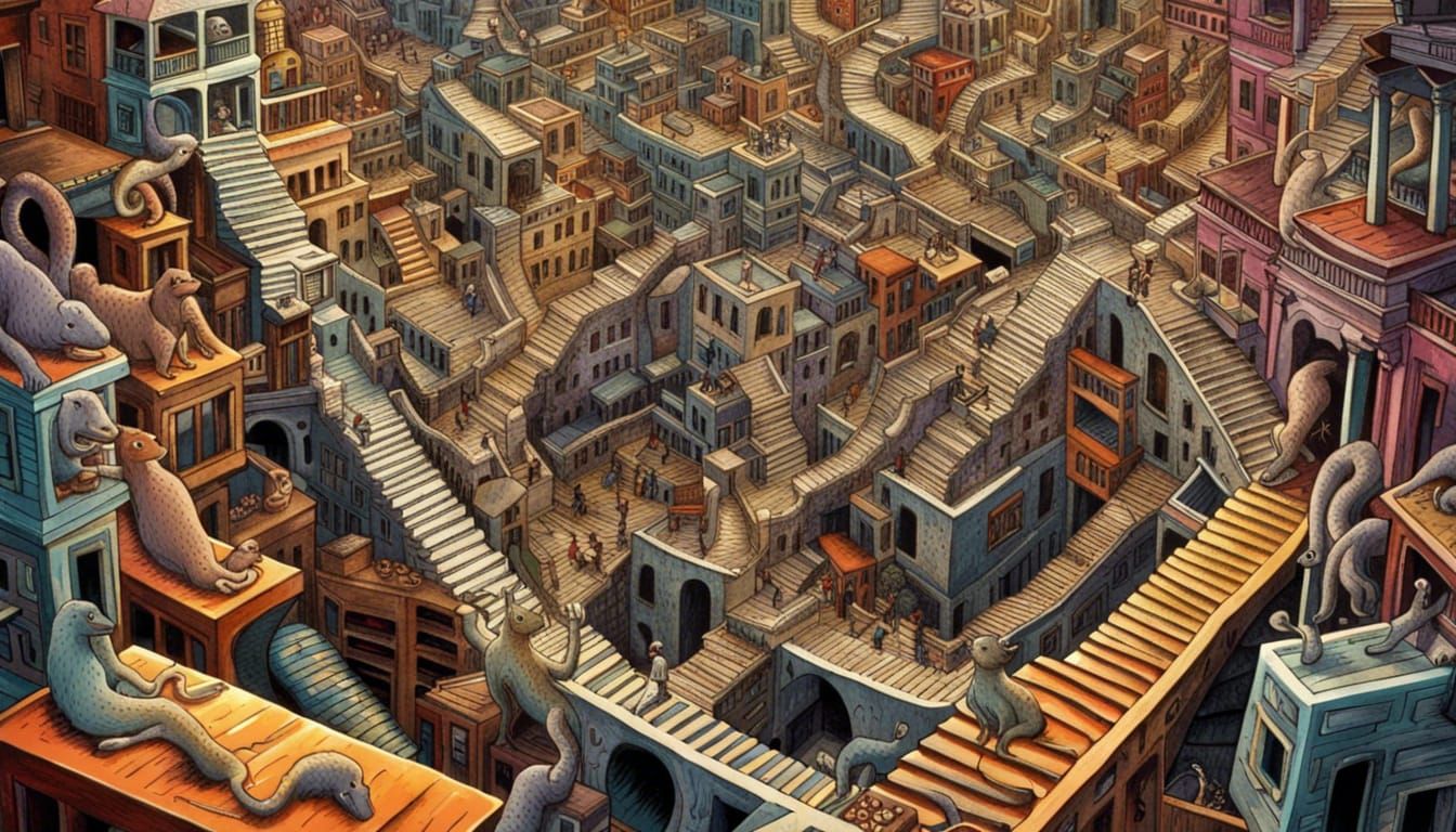 Eldritch Escher Acrophobia: Infinite Insanity