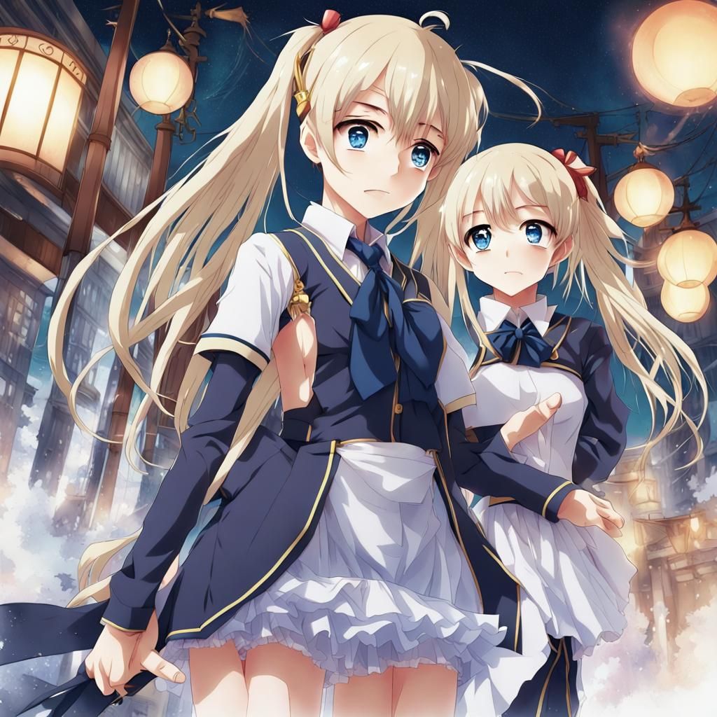 Anime Key Visual in Japanese Manga Style