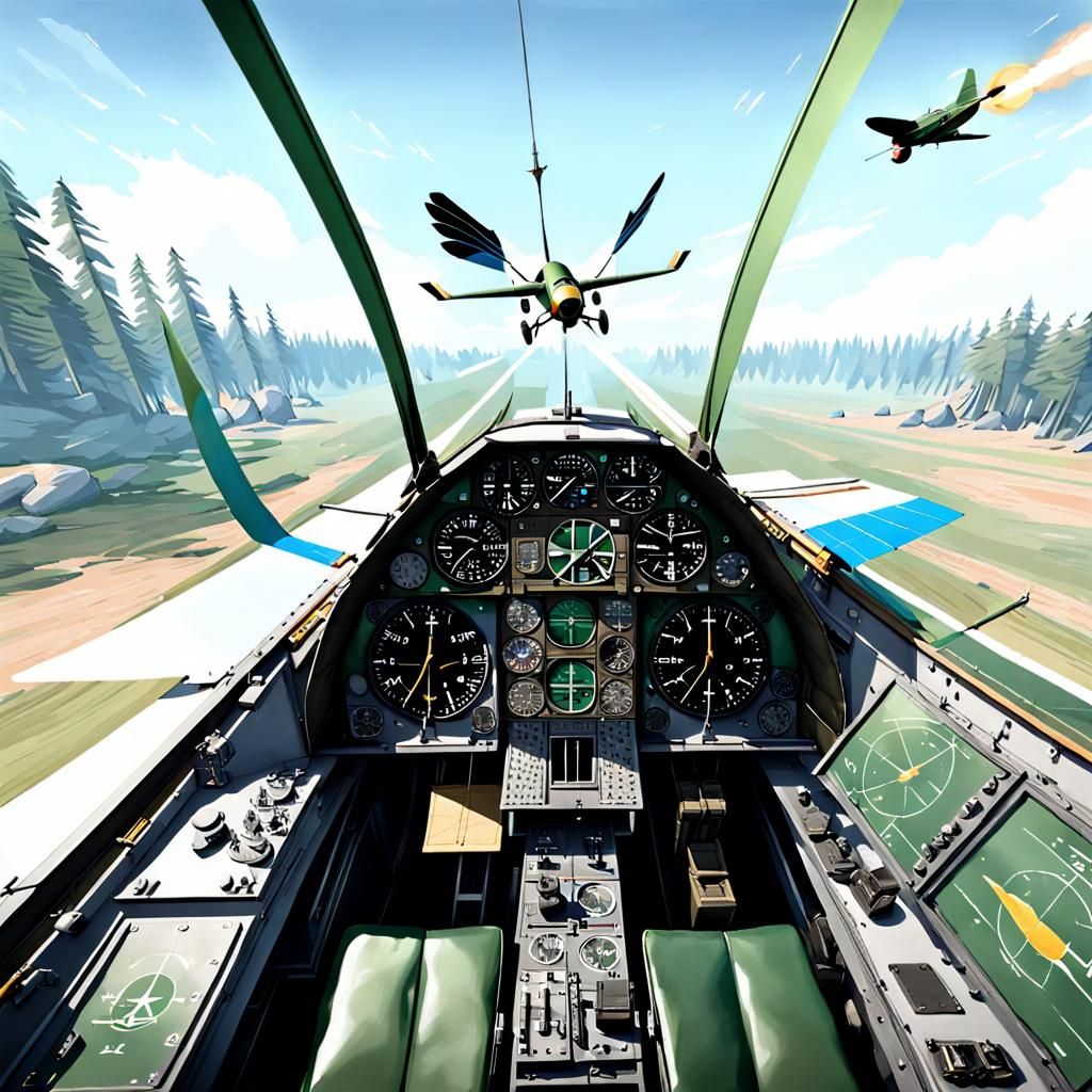 Winged Arrow with Cockpit Soaring Through the Sky