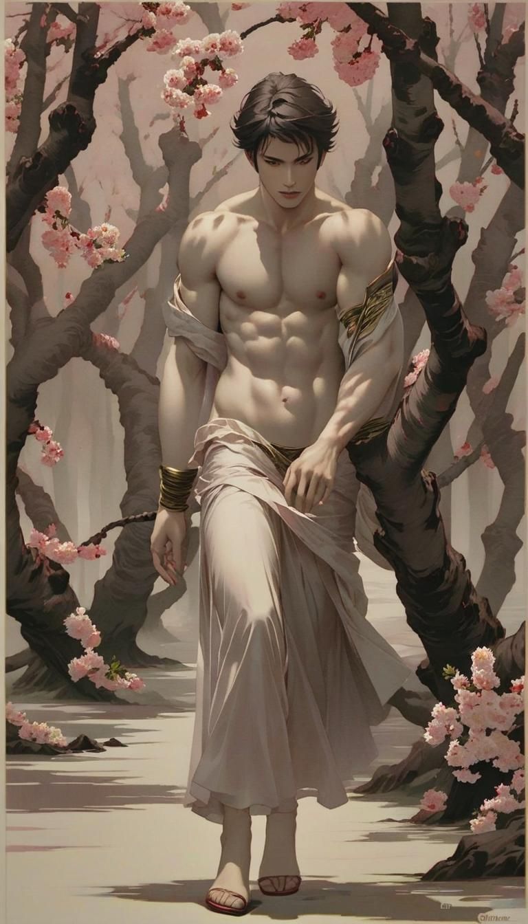 Cherry Trees in Spring: A Scene of Blooming Beauty