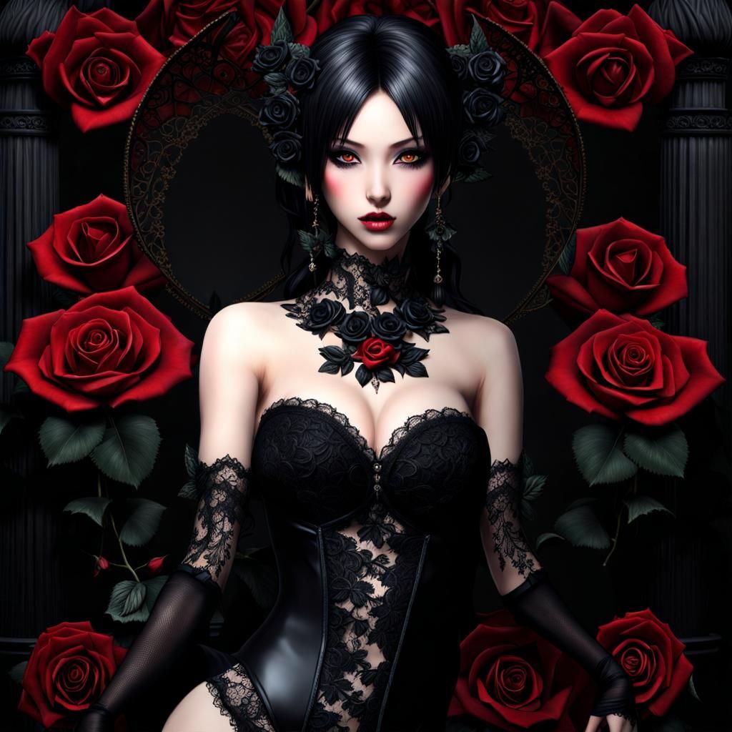 Beautiful Pixie in Mask, Fantasy Art