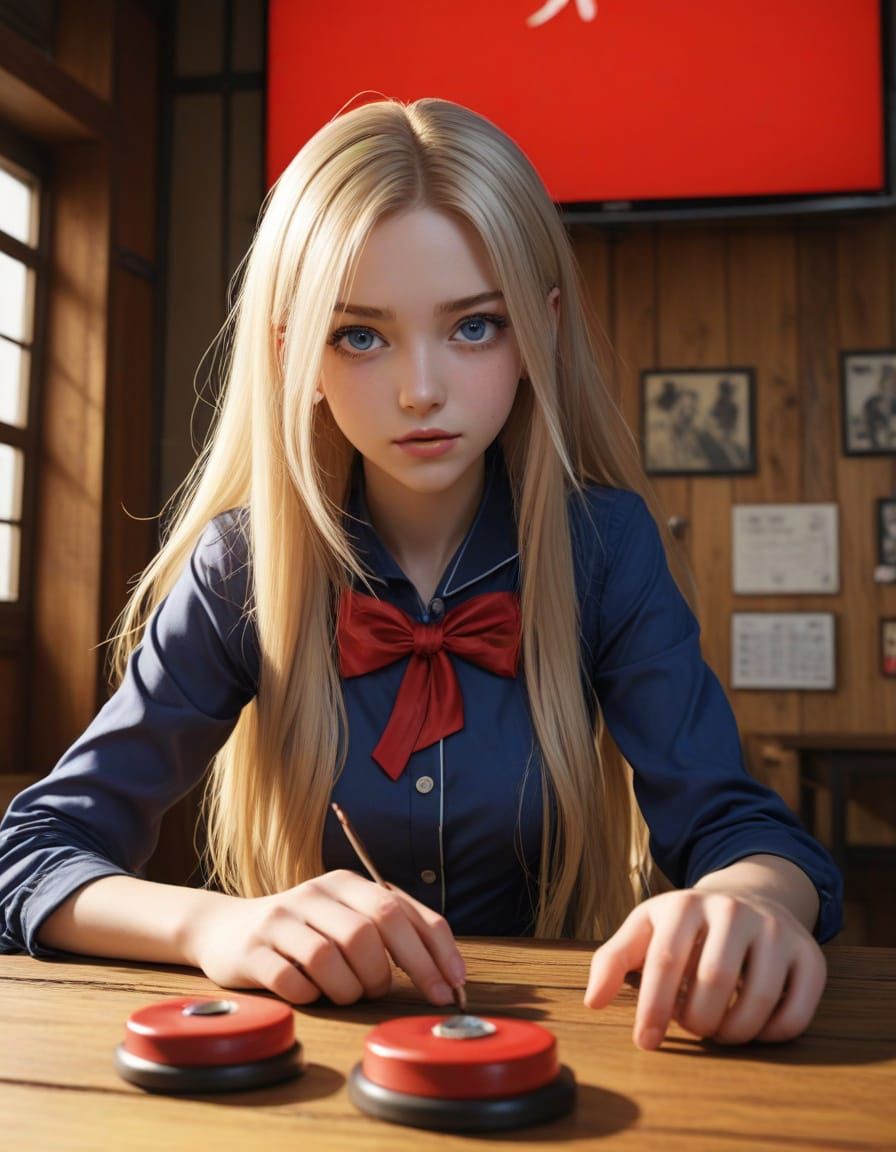 Temptation's Edge: A Haunting Anime Visual