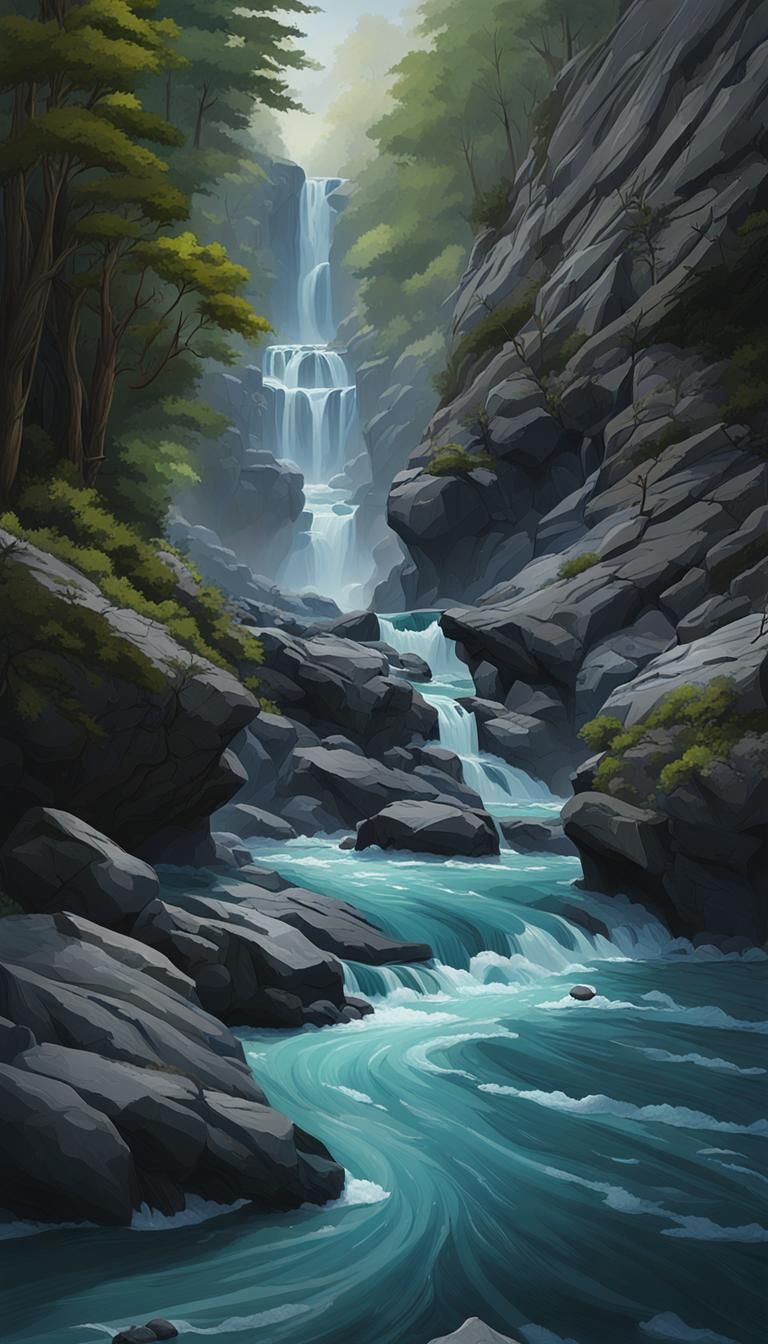 Gorge of Azure: A Dark Fantasy Concept