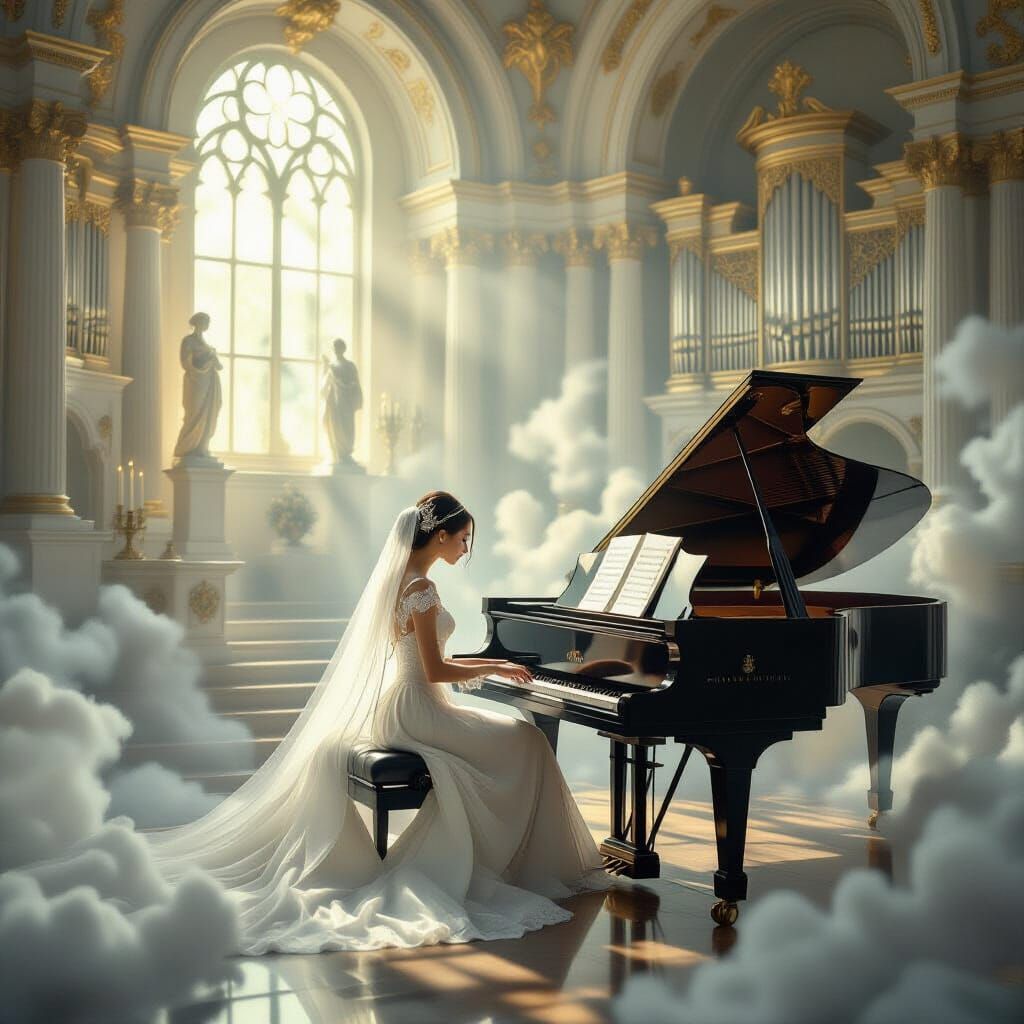 Ethereal Dreamscape Symphony of Music and Light