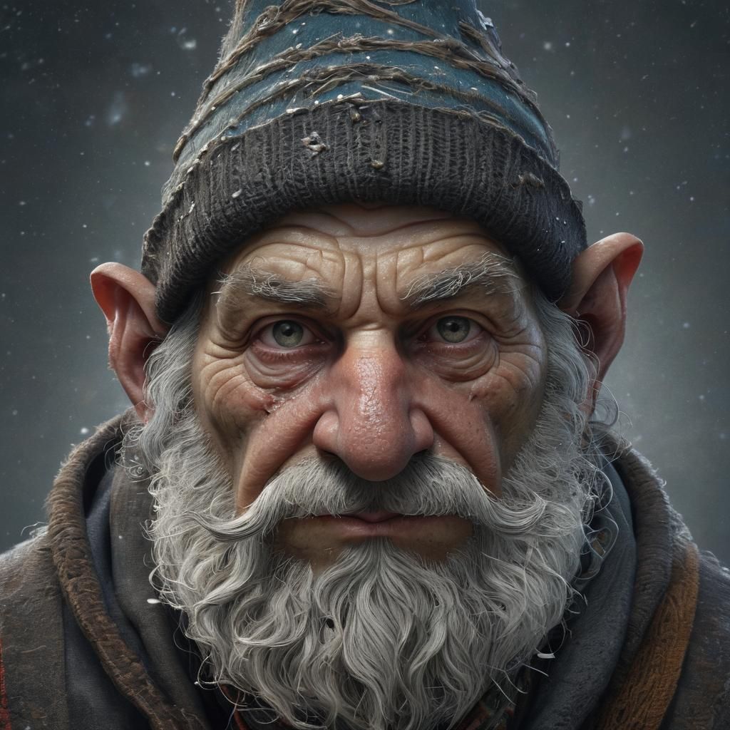 Gnome Thief Portrait in Doré Style
