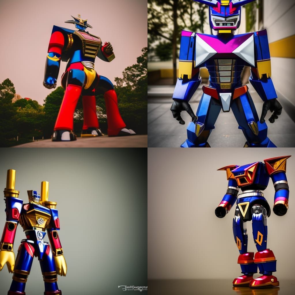 Megazord Robot in Sharp Focus