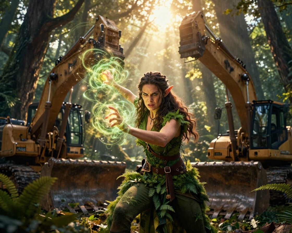 Forester uses her magic to protect the forest!