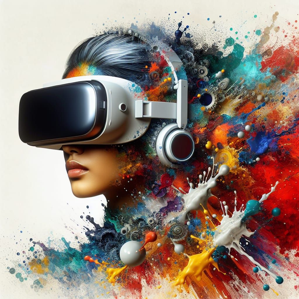 Futuristic South Asian Woman Unites Traditional Art and VR T...