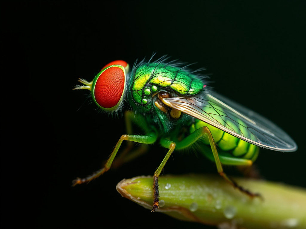Green Flea Side View: A Detailed Look