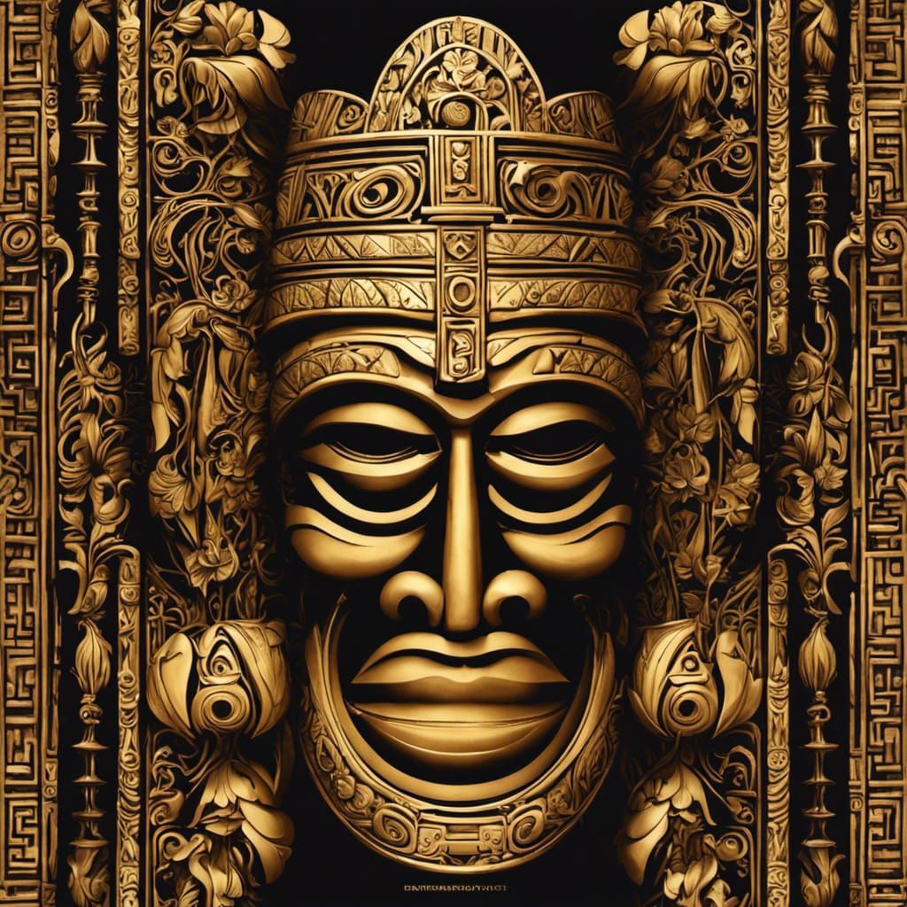 Golden Tiki in Byzantine Woodland Style