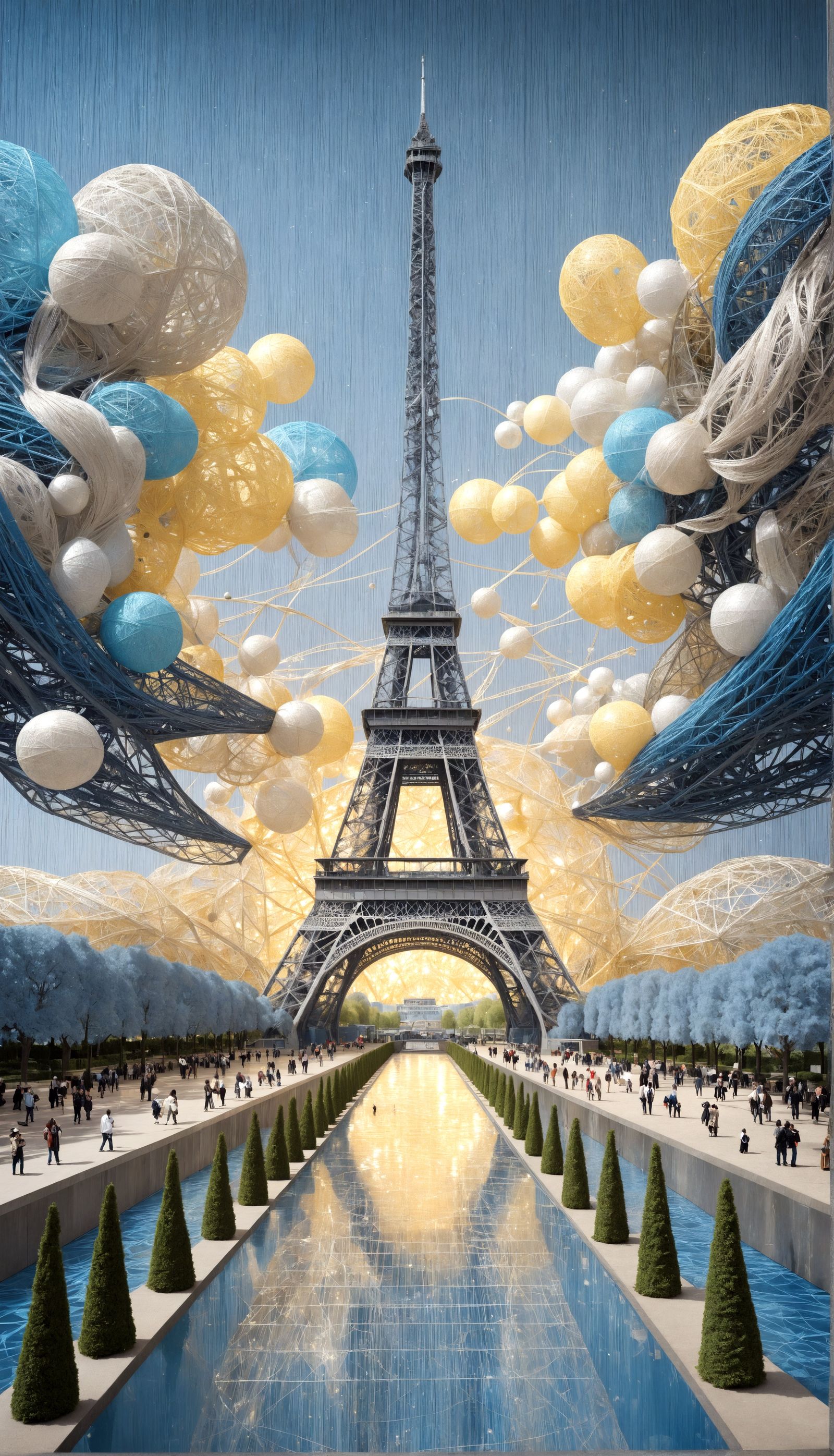 Eiffel Tower Woven Tapestry: Paris in Threads