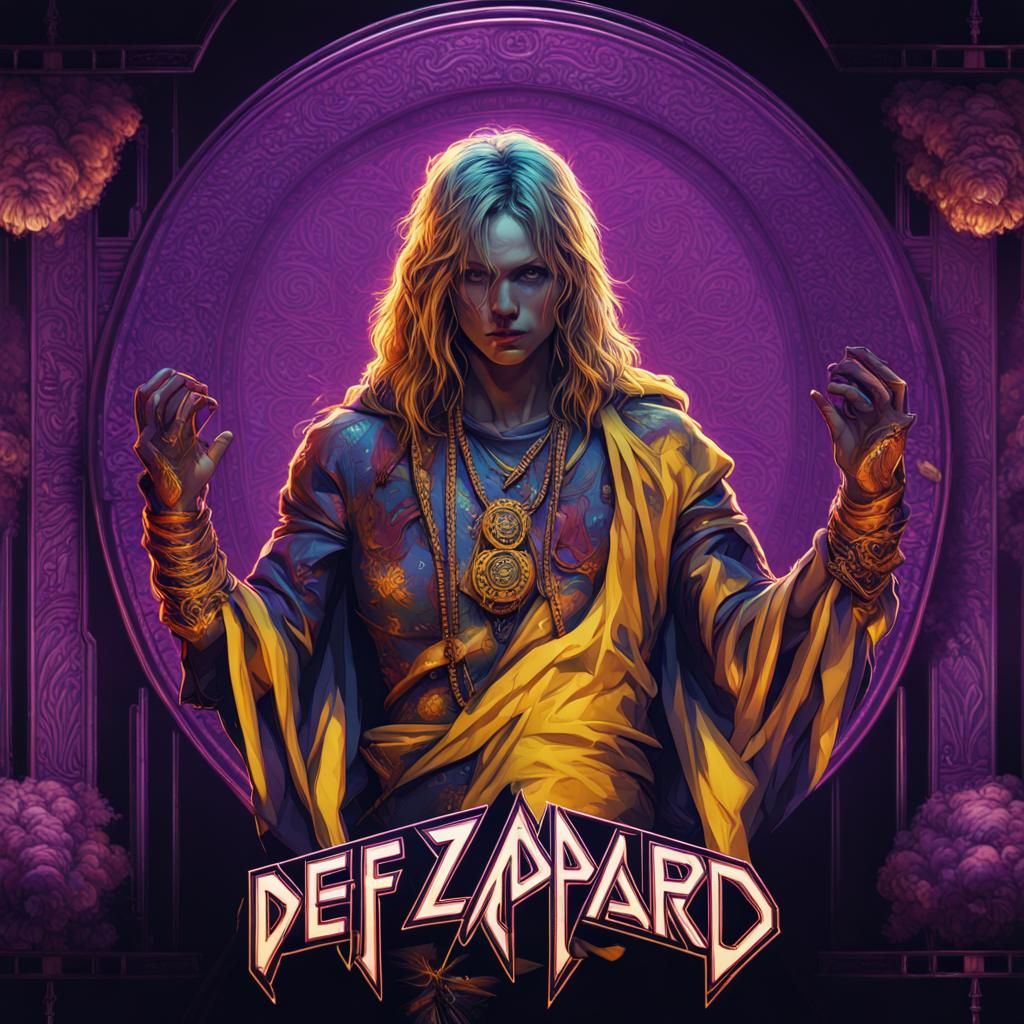 Def Leppard T-Shirt as Dark Fantasy Concept Art