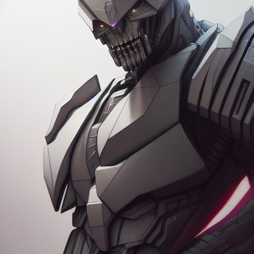 Detailed Megatron with Laser Sword by Artgerm and Rutkowski